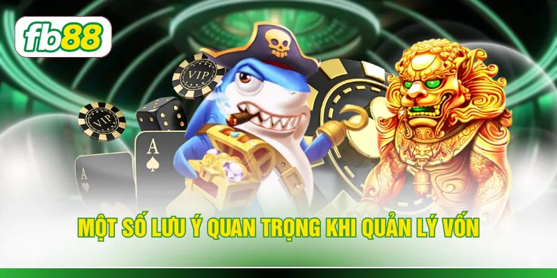 Một số lưu ý quan trọng khi quản lý vốn