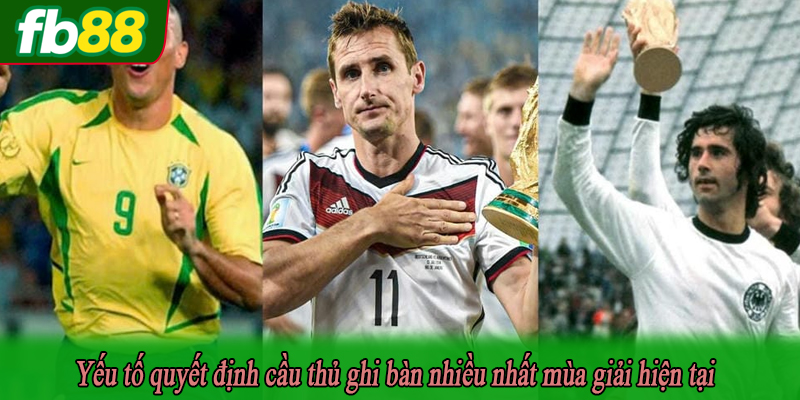 Yếu tố quyết định cầu thủ ghi bàn nhiều nhất mùa giải hiện tại