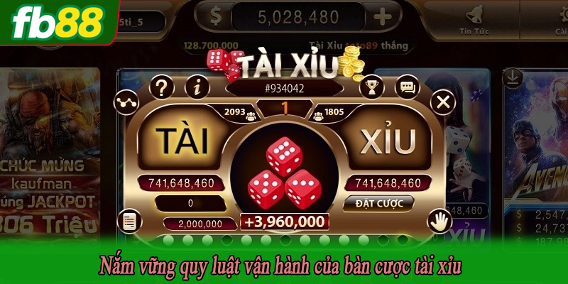 Nắm vững quy luật vận hành của bàn cược tài xỉu