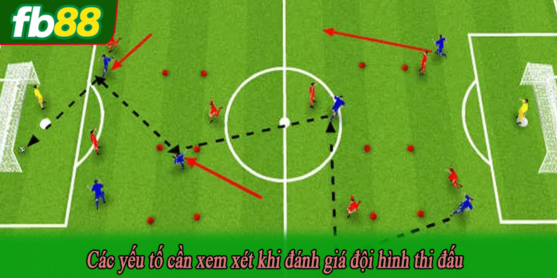 Các yếu tố cần xem xét khi đánh giá đội hình thi đấu